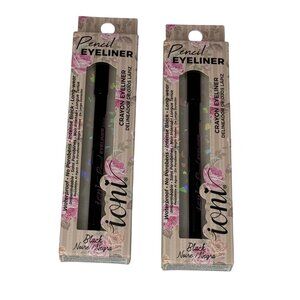 Ioni Pencil Eyeliner Black Waterproof Long Wear 2 Pack